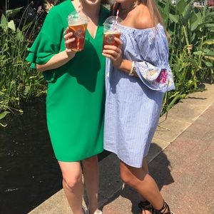 Seersucker off the sleeve dress!